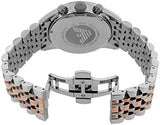 Buy Shop Emporio Armani Sportivo Chronograph Silver Dial Two Tone Steel Strap Watch For Men - AR5999 USA Online
