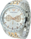 Buy Shop Emporio Armani Sportivo Chronograph Silver Dial Two Tone Steel Strap Watch For Men - AR5999 USA Online