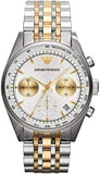 Buy Shop Emporio Armani Sportivo Chronograph Silver Dial Two Tone Steel Strap Watch For Men - AR5999 USA Online