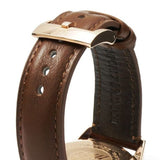 Buy Shop Emporio Armani Sportivo Chronograph White Dial Brown Leather Strap Watch For Men - AR5996 USA Online