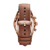 Buy Shop Emporio Armani Sportivo Chronograph White Dial Brown Leather Strap Watch For Men - AR5996 USA Online
