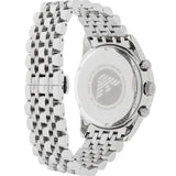 Buy Shop Emporio Armani Team Italia Chronograph Black Dial Silver Steel Strap Watch For Men - AR5983 USA Online