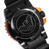 Buy Shop Emporio Armani Sportivo Quartz Black Dial Black Silicone Strap Watch For Men - AR5969 USA Online