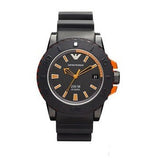 Buy Shop Emporio Armani Sportivo Quartz Black Dial Black Silicone Strap Watch For Men - AR5969 USA Online