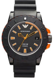 Buy Shop Emporio Armani Sportivo Quartz Black Dial Black Silicone Strap Watch For Men - AR5969 USA Online
