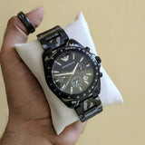 Buy Shop Emporio Armani Sportivo Quartz Black Dial Black Steel Strap Watch For Men - AR11027 USA Online