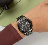 Buy Shop Emporio Armani Sportivo Quartz Black Dial Black Steel Strap Watch For Men - AR11027 USA Online