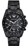 Buy Shop Emporio Armani Sportivo Quartz Black Dial Black Steel Strap Watch For Men - AR11027 USA Online