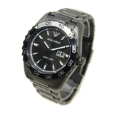 Buy Shop Emporio Armani Sportivo Quartz Black Dial Black Steel Strap Watch For Men - AR6049 USA Online