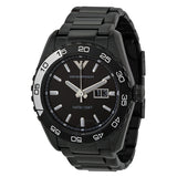 Buy Shop Emporio Armani Sportivo Quartz Black Dial Black Steel Strap Watch For Men - AR6049 USA Online