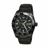 Buy Shop Emporio Armani Sportivo Quartz Black Dial Black Steel Strap Watch For Men - AR6049 USA Online