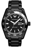 Buy Shop Emporio Armani Sportivo Quartz Black Dial Black Steel Strap Watch For Men - AR6049 USA Online