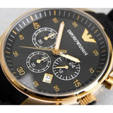 Buy Shop Emporio Armani Sportivo Quartz Black Dial Black Steel Strap Watch For Men - AR8023 USA Online