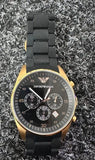 Buy Shop Emporio Armani Sportivo Quartz Black Dial Black Steel Strap Watch For Men - AR8023 USA Online