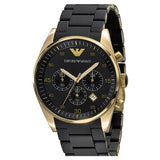 Buy Shop Emporio Armani Sportivo Quartz Black Dial Black Steel Strap Watch For Men - AR8023 USA Online
