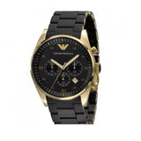Buy Shop Emporio Armani Sportivo Quartz Black Dial Black Steel Strap Watch For Men - AR8023 USA Online