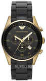 Buy Shop Emporio Armani Sportivo Quartz Black Dial Black Steel Strap Watch For Men - AR8023 USA Online