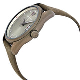 Buy Shop Emporio Armani Sportivo Quartz Silver Dial Brown Leather Strap Watch For Men - AR6079 USA Online