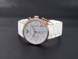 Buy Shop Emporio Armani Sportivo Silver Dial White Silicone Strap Watch For Women - AR5920 USA Online