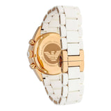 Buy Shop Emporio Armani Sportivo Silver Dial White Silicone Strap Watch For Women - AR5920 USA Online