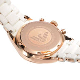 Buy Shop Emporio Armani Sportivo Silver Dial White Silicone Strap Watch For Women - AR5920 USA Online