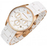 Buy Shop Emporio Armani Sportivo Silver Dial White Silicone Strap Watch For Women - AR5920 USA Online