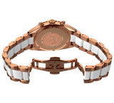 Buy Shop Emporio Armani Sportivo White Dial Rose Gold & White Steel Strap Watch For Women - AR5942 USA Online
