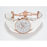 Buy Shop Emporio Armani Sportivo White Dial White Rubber Strap Watch For Men - AR5919 USA Online