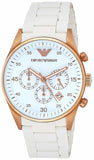 Buy Shop Emporio Armani Sportivo White Dial White Rubber Strap Watch For Men - AR5919 USA Online