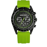 Buy Shop Emporio Armani Sports Analog Black Dial Green Rubber Strap Watch For Men - AR6115 USA Online