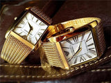 Buy Shop Emporio Armani Super Slim Quartz White DIal Gold Mesh Bracelet Watch For Women - AR2017 USA Online