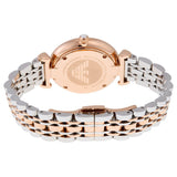 Buy Shop Emporio Armani T Bar Gianni Classic Mother Of Pearl Dial Two Tone Steel Strap Watch For Women - AR1683 USA Online