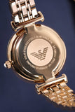 Buy Shop Emporio Armani T-Bar Gianni Crystal Pave Dial Rose Gold Steel Strap Watch For Women - AR11244 USA Online