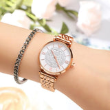 Buy Shop Emporio Armani T-Bar Gianni Crystal Pave Dial Rose Gold Steel Strap Watch For Women - AR11244 USA Online