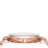 Buy Shop Emporio Armani T-Bar Gianni Crystal Pave Dial Rose Gold Steel Strap Watch For Women - AR11244 USA Online
