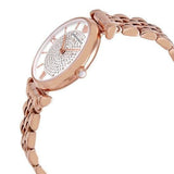 Buy Shop Emporio Armani T-Bar Gianni Crystal Pave Dial Rose Gold Steel Strap Watch For Women - AR11244 USA Online