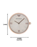 Buy Shop Emporio Armani T-Bar Gianni Rose Gold Dial Rose Gold Steel Strap Watch For Women - AR11059 USA Online