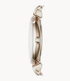 Buy Shop Emporio Armani T-Bar Gianni Rose Gold Dial Rose Gold Steel Strap Watch For Women - AR11059 USA Online