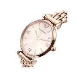Buy Shop Emporio Armani T-Bar Gianni Rose Gold Dial Rose Gold Steel Strap Watch For Women - AR11059 USA Online