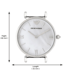 Buy Shop Emporio Armani T Bar Mother of Pearl Dial Steel Strap Watch For Women - AR1682 USA Online