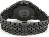 Buy Shop Emporio Armani Tazio Chronograph Black Dial Black Steel Strap Watch For Men - AR5989 USA Online