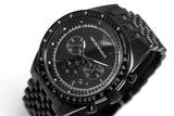 Buy Shop Emporio Armani Tazio Chronograph Black Dial Black Steel Strap Watch For Men - AR5989 USA Online