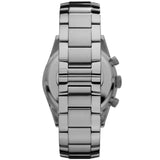 Buy Shop Emporio Armani Tazio Chronograph Black Dial Silver Steel Strap Watch for Men - AR5980 USA Online