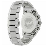 Buy Shop Emporio Armani Tazio Chronograph Black Dial Silver Steel Strap Watch for Men - AR5980 USA Online