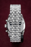Buy Shop Emporio Armani Tazio Chronograph Black Dial Silver Steel Strap Watch For Men - AR5988 USA Online