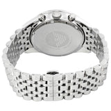 Buy Shop Emporio Armani Tazio Chronograph Black Dial Silver Steel Strap Watch For Men - AR5988 USA Online