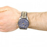 Buy Shop Emporio Armani Tazio Chronograph Blue Dial Two Tone Steel Strap Watch For Men - AR8030 USA Online