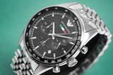 Buy Shop Emporio Armani Team Italia Chronograph Black Dial Silver Steel Strap Watch For Men - AR5983 USA Online