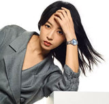 Buy Shop Emporio Armani Three Hand Blue Dial Two Tone Steel Strap Watch for Women - AR11597 USA Online