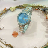 Buy Shop Emporio Armani Three Hand Blue Dial Two Tone Steel Strap Watch for Women - AR11597 USA Online